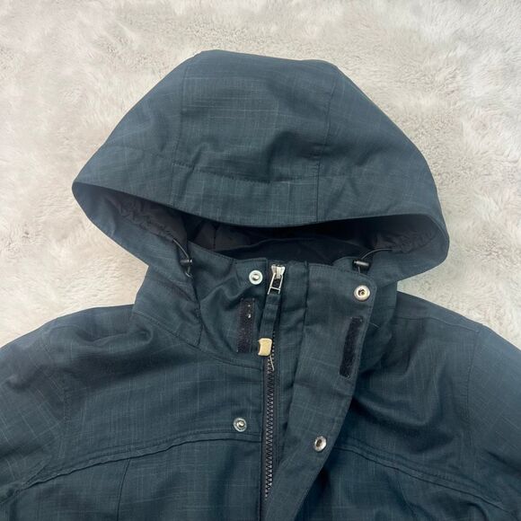 Burton Dry Ride Waterproof Snowboard Ski Jacket Gray Womens Small Zipper Pockets - Picture 2 of 13